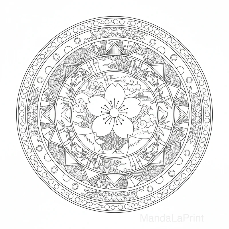 Mandala Japonais #1