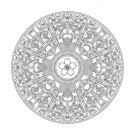Mandala Japonais #2