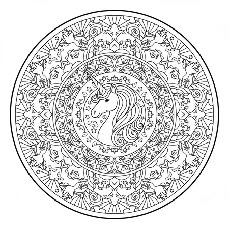 Unicorn Mandala #20