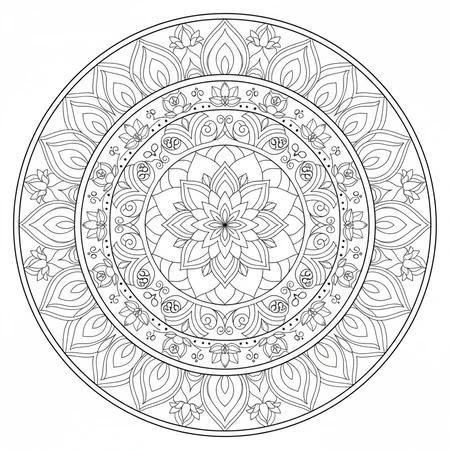 Mandala Lotus #16
