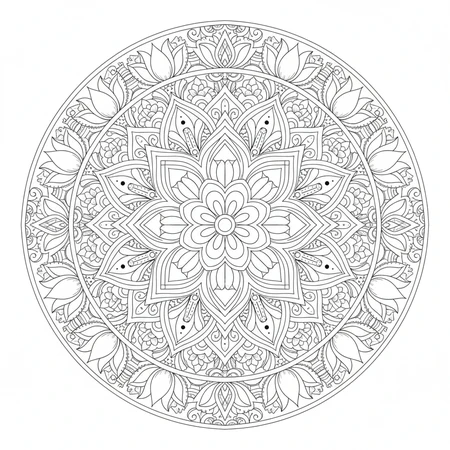 Mandala Lotus #13