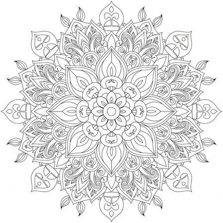 Mandala Lotus #17