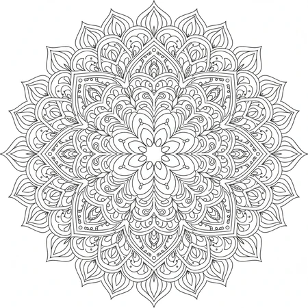 Mandala Lotus #18