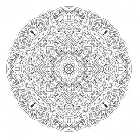 Mandala Lotus #15