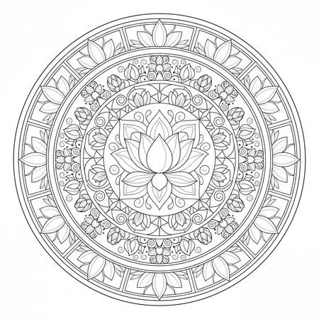 Mandala Lotus #12