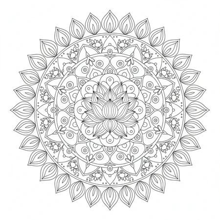 Mandala Lotus #11