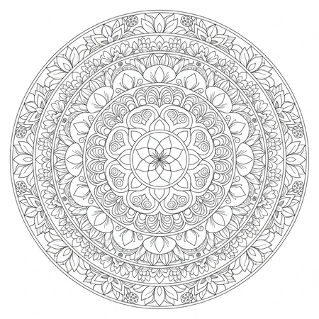 Mandala Lotus #20