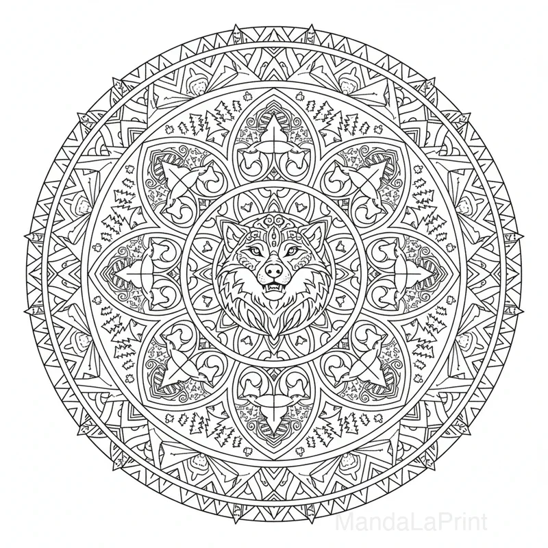 Lupo Mandala #15