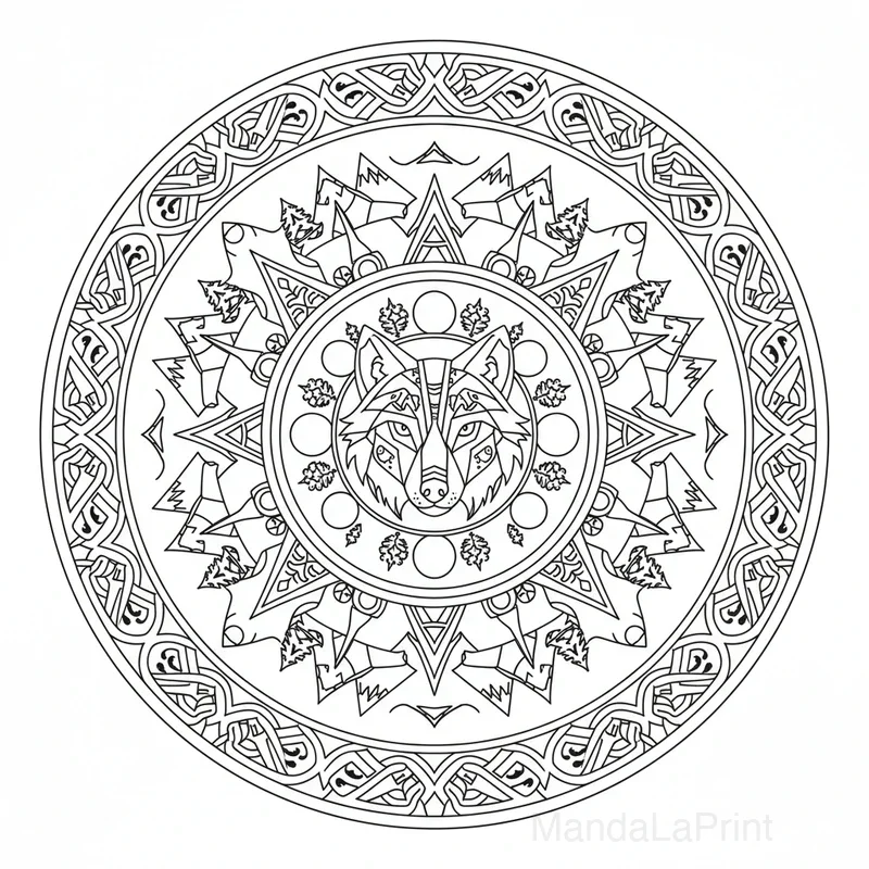 Lobo Mandala #11