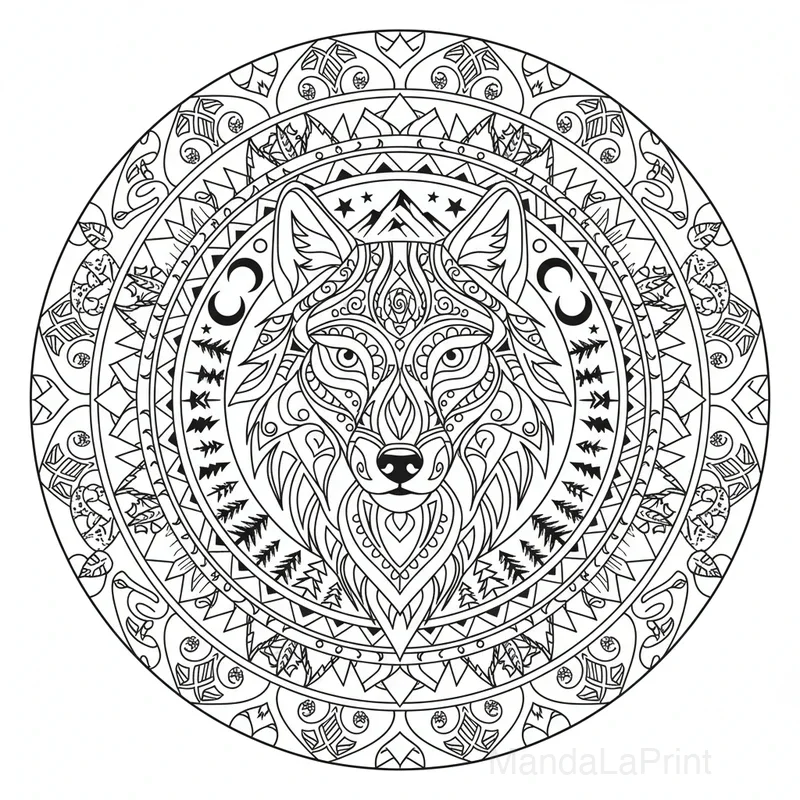 Lupo Mandala #14
