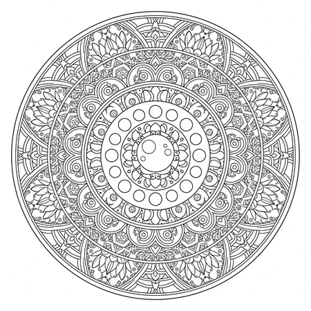 Mandala Lune #8