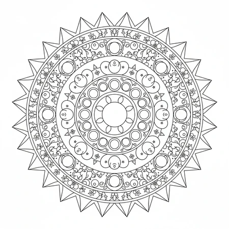 Mandala Lune #19