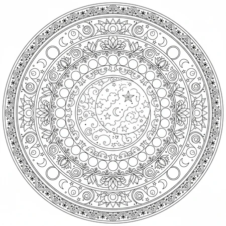 Mandala Lune #1