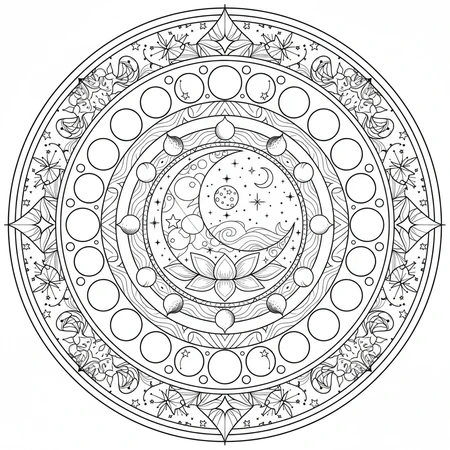 Mandala Lune #18
