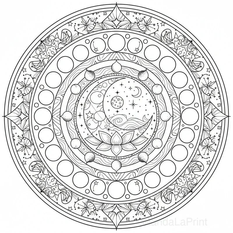 Lune Mandala #18