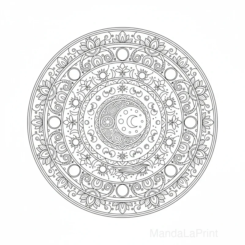 Lune Mandala #10
