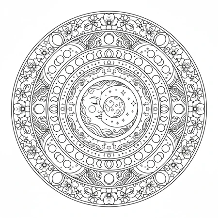 Mandala Lune #16