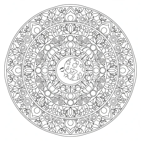 Mandala Lune #7