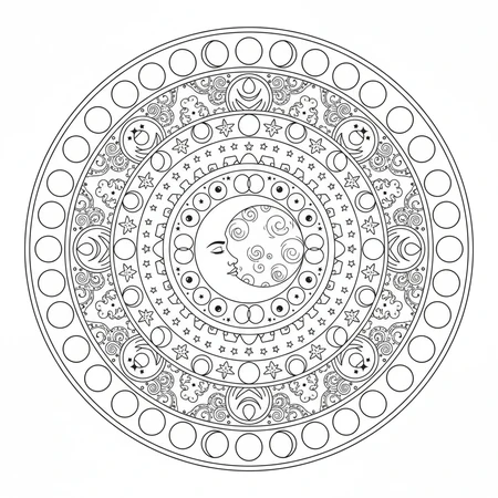 Mandala Lune #17