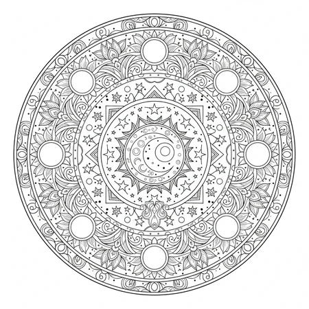 Mandala Lune #13