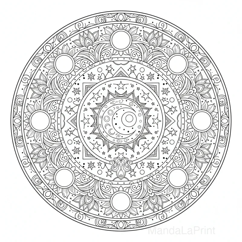 Lune Mandala #13