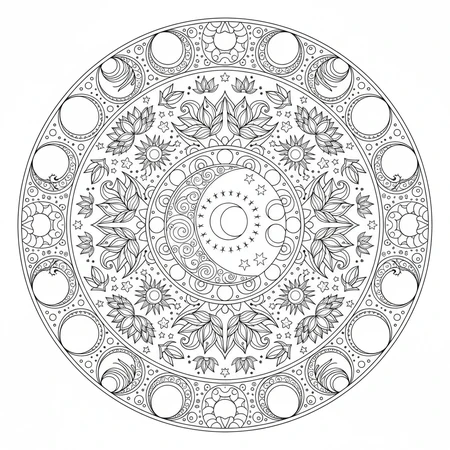 Mandala Lune #14