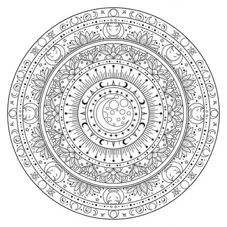Mandala Lune #20