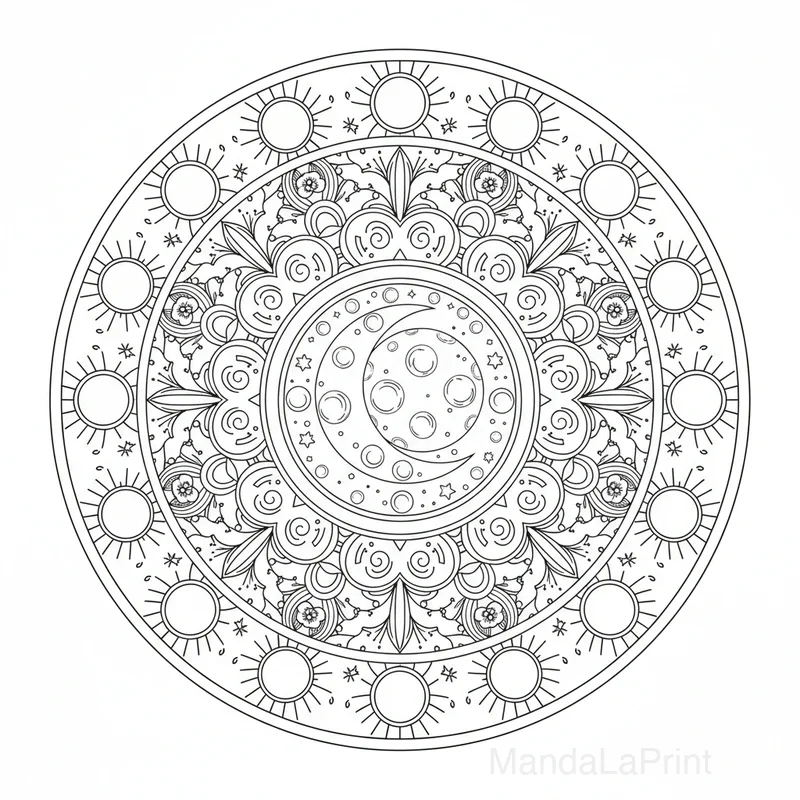 Mandala Lune #12