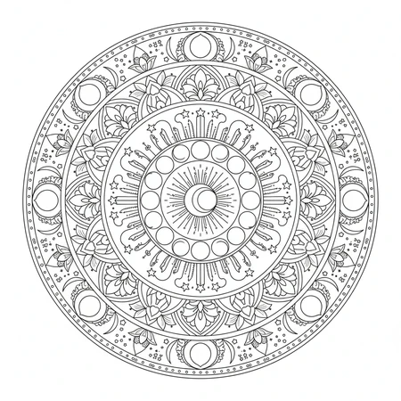 Mandala Lune #3