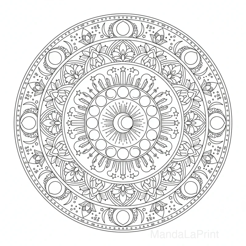 Mandala Lune #3