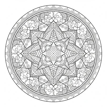 Mandala Montagnes et Nuages #29