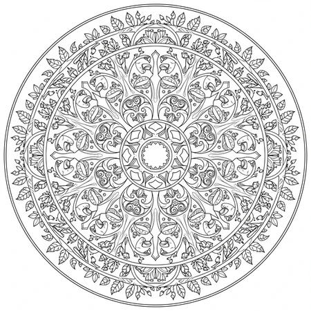 Mandala Forêt Enchantée #21