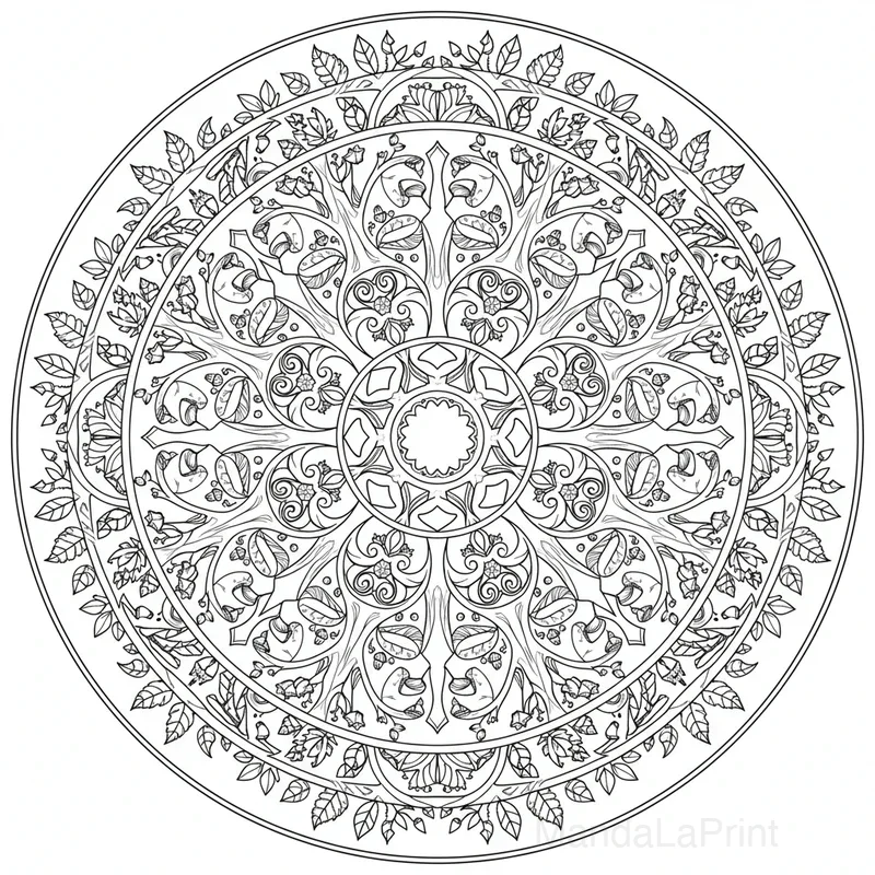 Mandala Forêt Enchantée #21