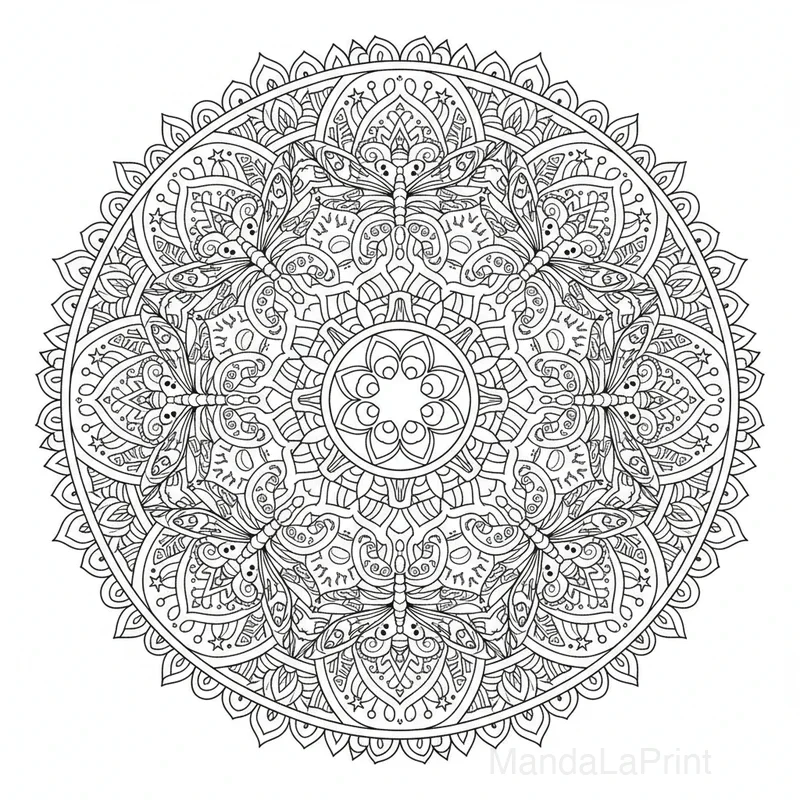 Naturel Éléments Mandala #6