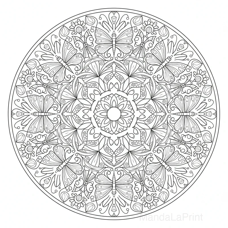 Naturale Paesaggio Mandala #5