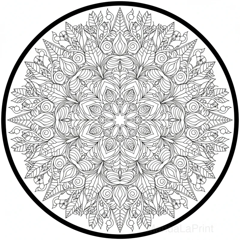 Naturel Éléments Mandala #4