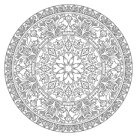 Mandala Forêt Enchantée #12