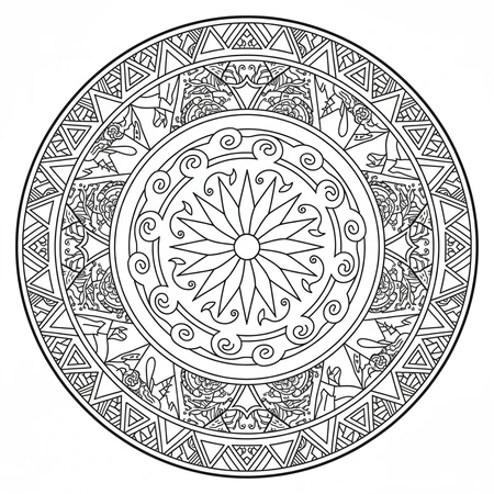 Mandala Paysage Naturel #7