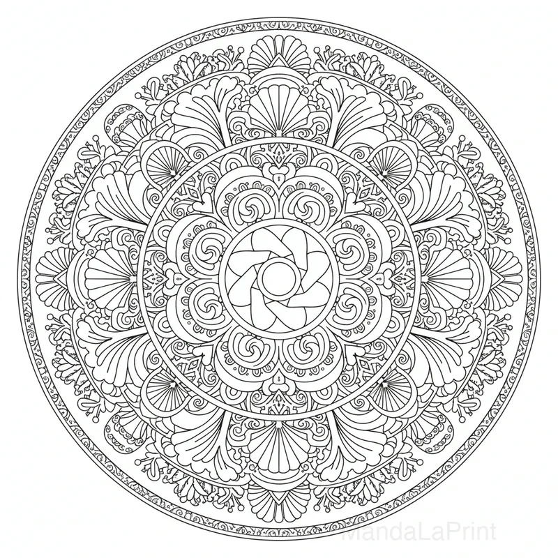 Mandala Mandala Nature da Colorare #26