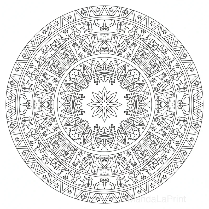 Christmas Mandala #19