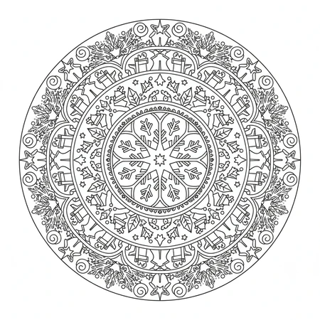 Mandala Noël #20