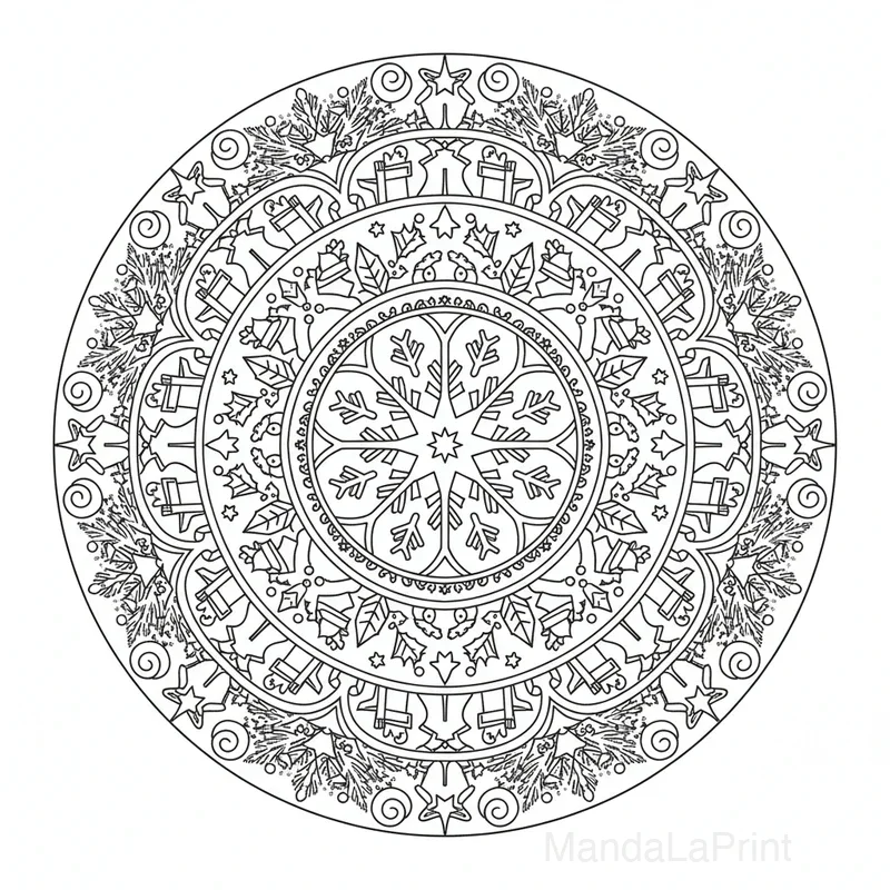 Mandala Noël #20