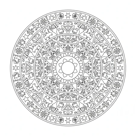 Mandala Noël #7