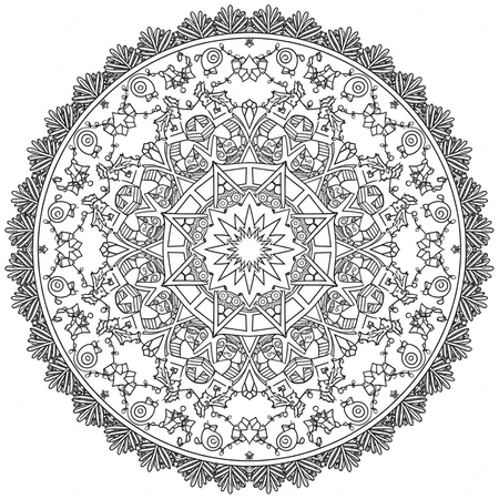 Mandala Noël #17