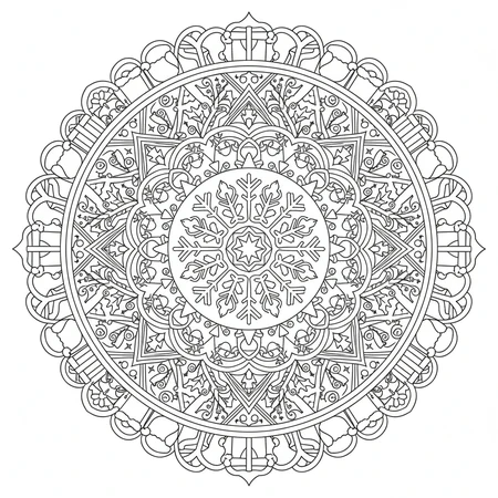 Mandala Noël #1