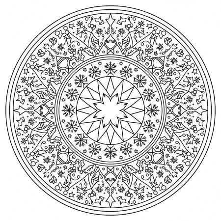 Mandala Noël #14
