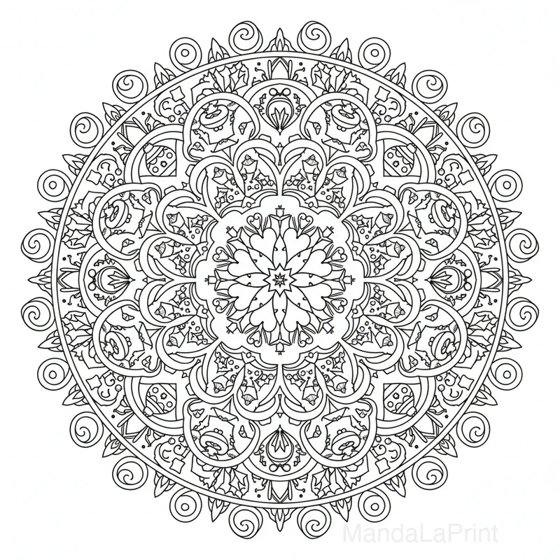 Navidad Mandala #13