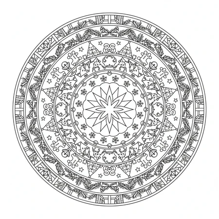 Mandala Noël #8