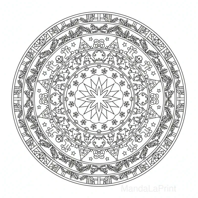 Mandala Noël #8