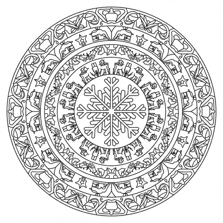 Mandala Noël #9